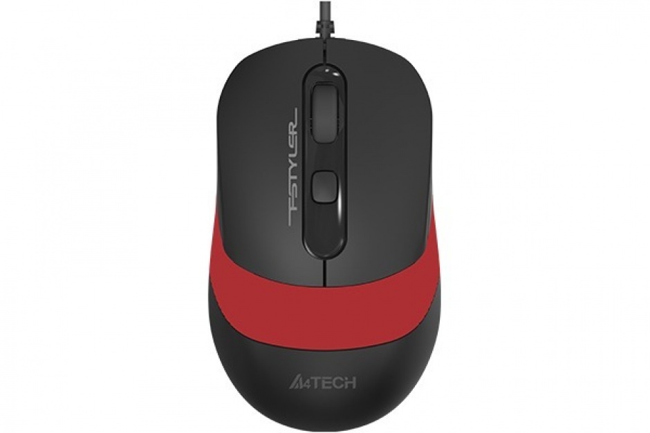 Mouse USB optic A4Tech Fstyler Negru/Rosu, FM10 Red